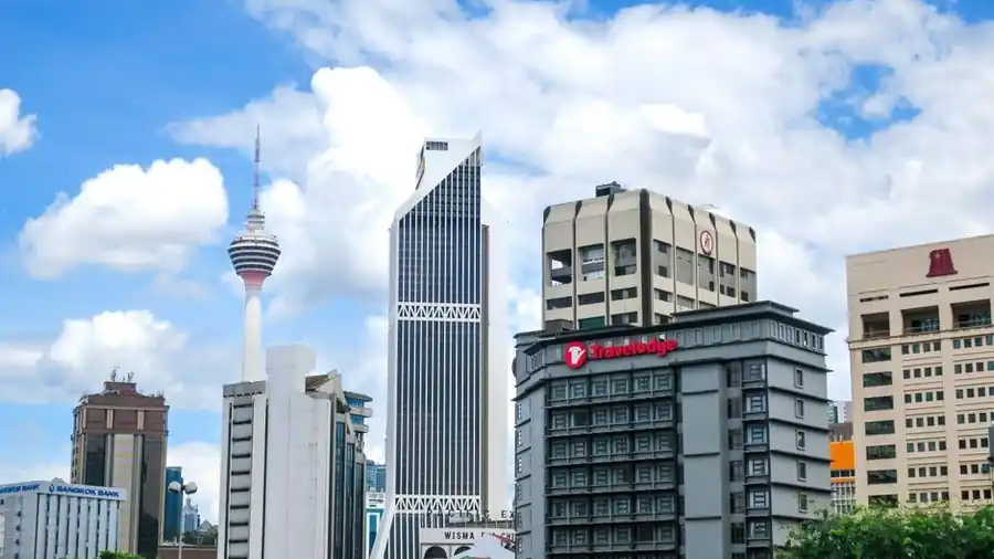 Modern private hospital exterior in Kuala Lumpur